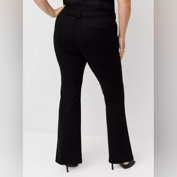 Torrid Black Signature Ponte Stretch Trouser Pants Nwt New 22R - Picture 3 of 16